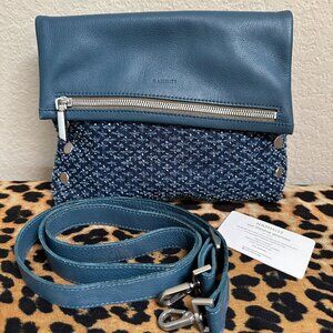 Hammitt VIP Weekend Blues Studded Medium Leather Crossbody Bag